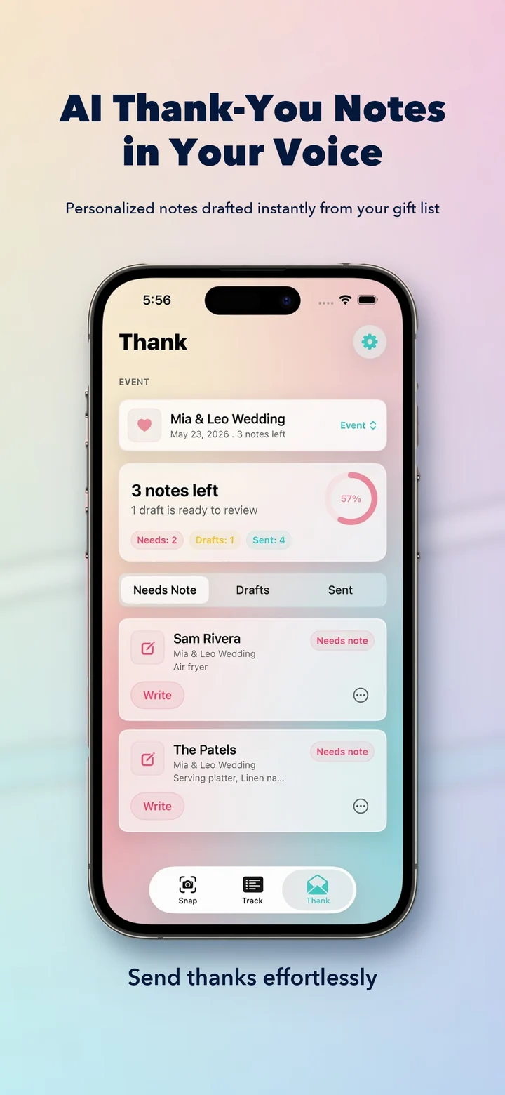 AI thank-you notes in your voice